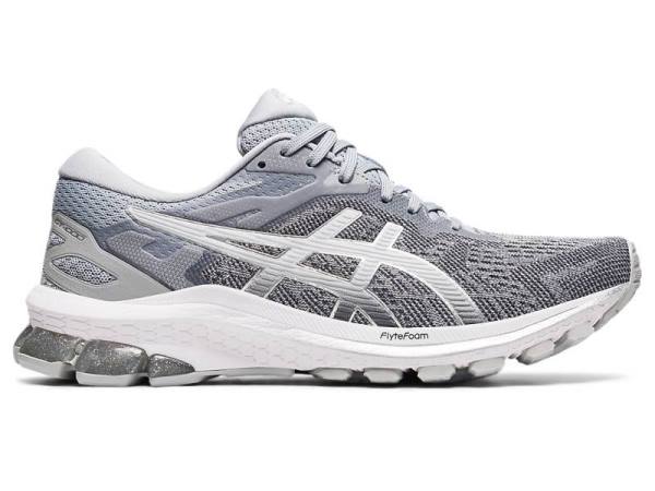 Asics Hardloopschoenen Dames, GT-1000 Grijs/Zilver - Asics Met Korting | B7862109-IE